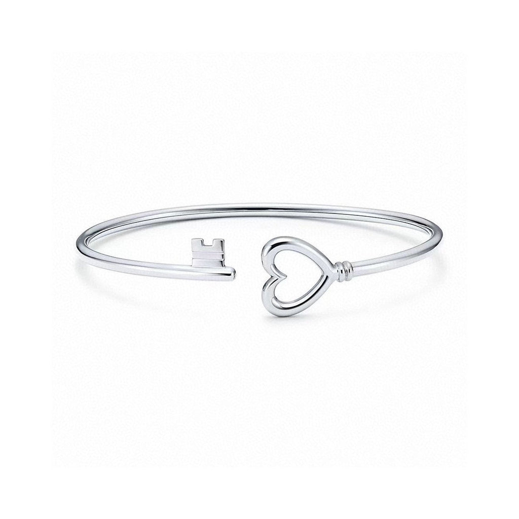 Tiffany Heart Key Wire Bracelet - 18K Gold