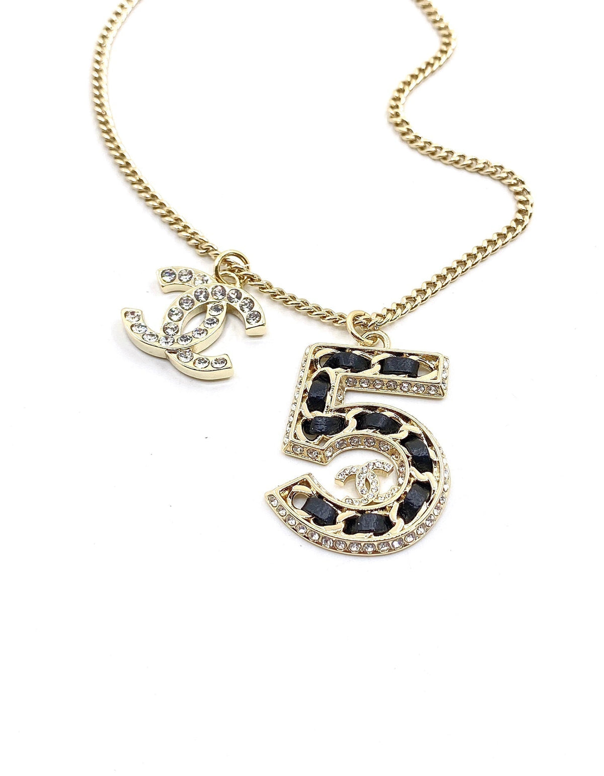 Chanel No.5 Chain Necklace