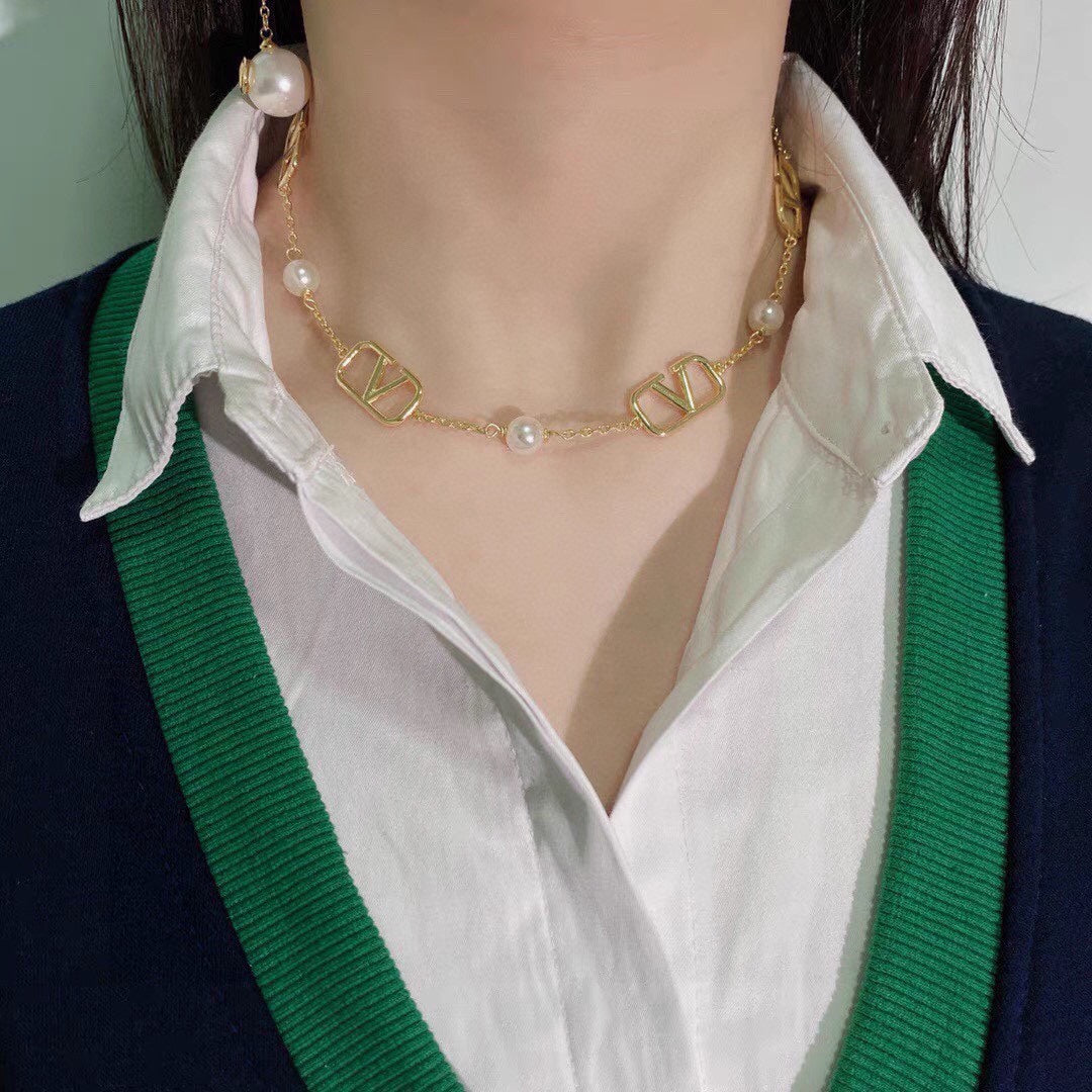 Valentino VLogo Necklace