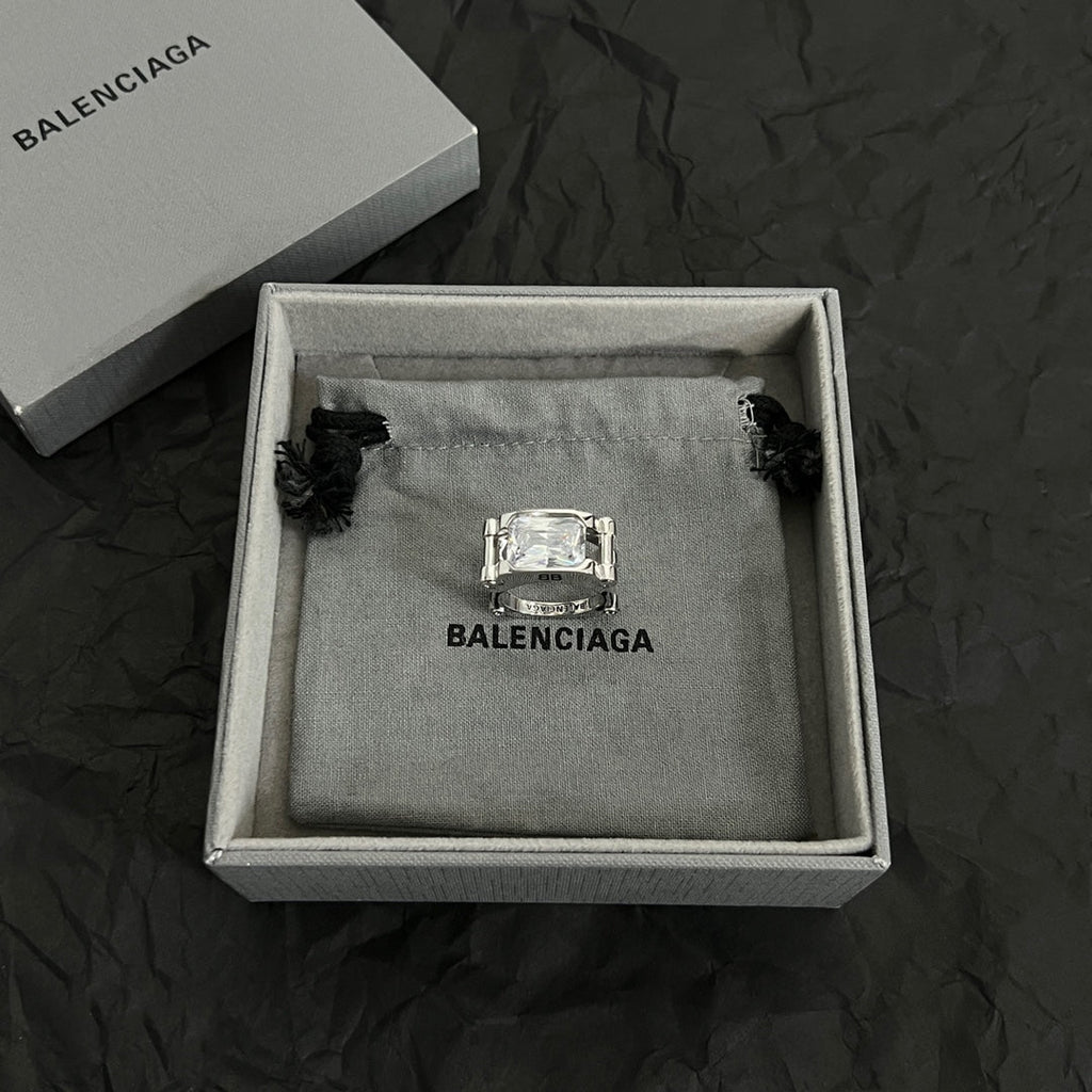 Balenciaga Crystal Ring - 18K Gold