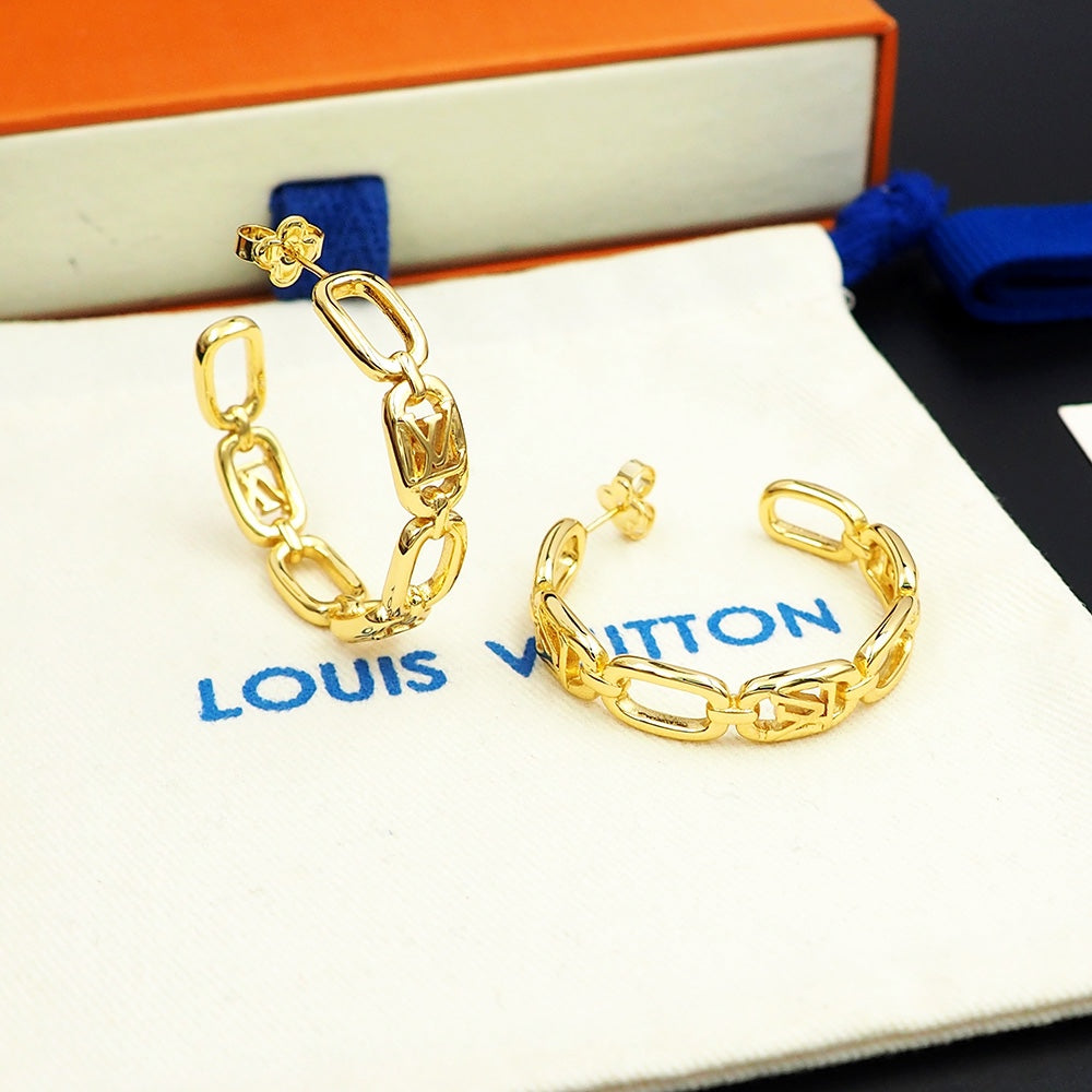 Louis Vuitton My Chain Earrings - 18K Gold
