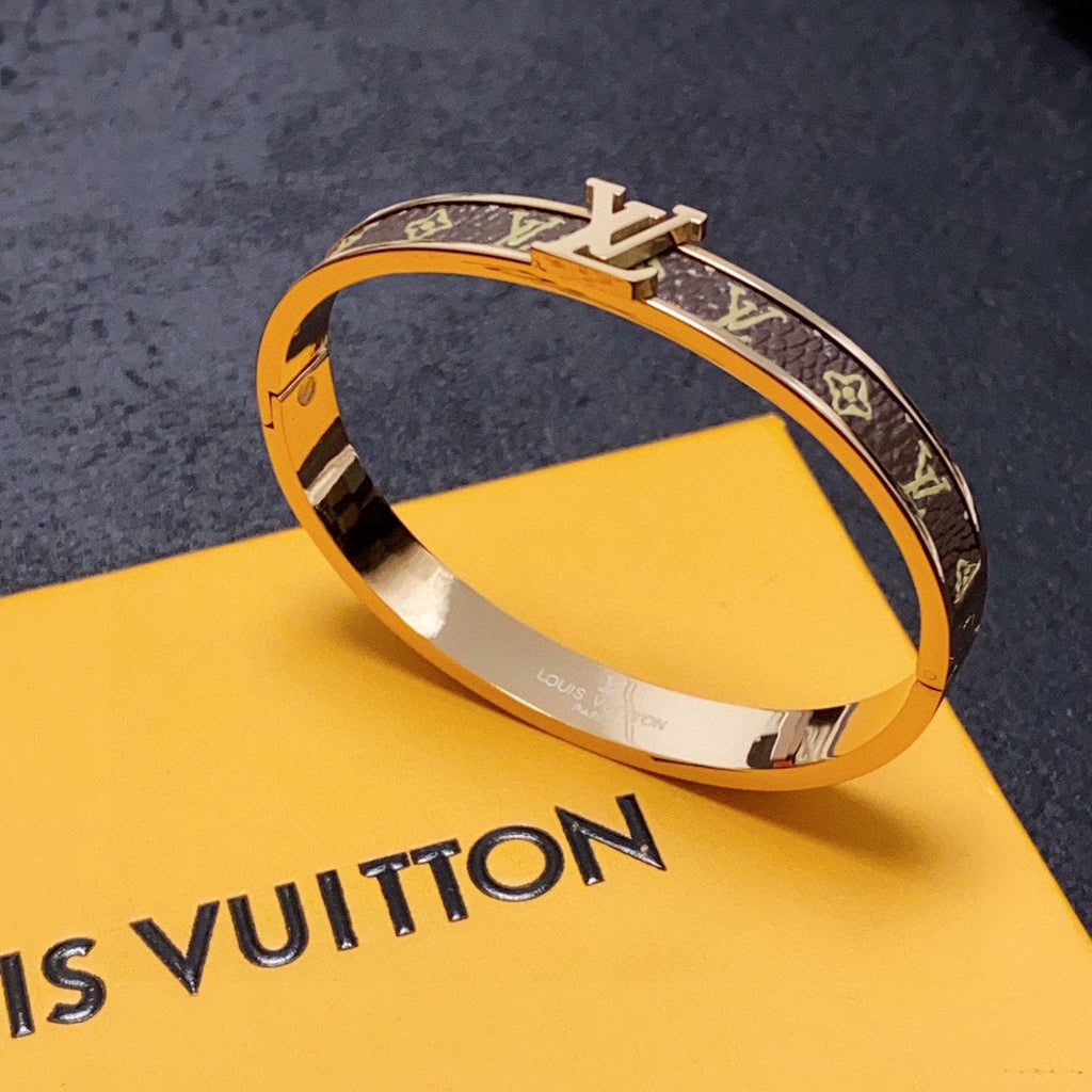 Louis Vuitton Leather Vintage Bracelet