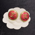 Chanel Red Earrings - 18K Yellow Gold