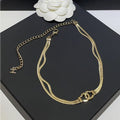 Chanel Gold Choker Chain Necklace