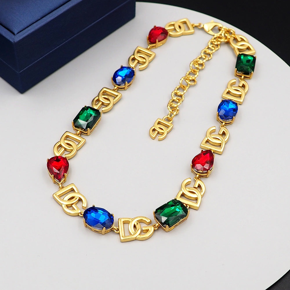 DG Crystals Choker Necklace