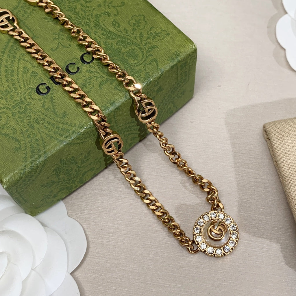 Gucci Double G Flower Necklace