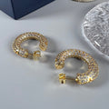 Louis Vuitton Circle Diamond Earrings - 18K Gold