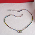 Valentino Multi-Color Crystal Necklace
