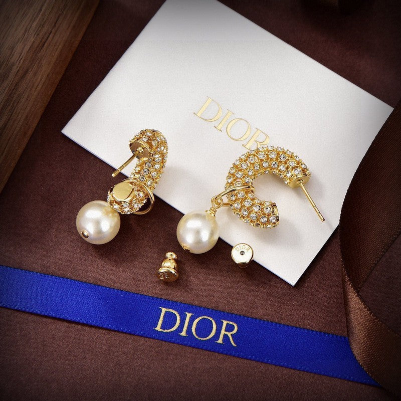 Dior Tribales Pave Diamond Earrings