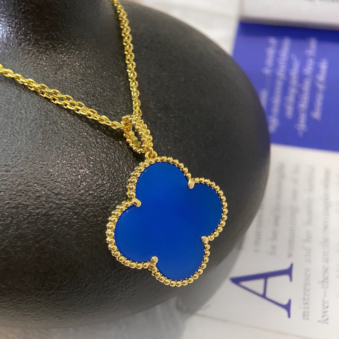Magic Alhambra Agate Clover Necklace - 18K Gold