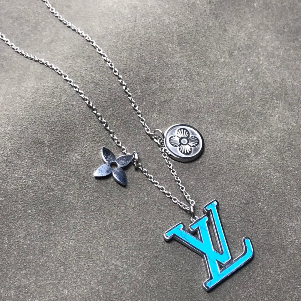 Louis Vuitton Blue Turquoise Necklace