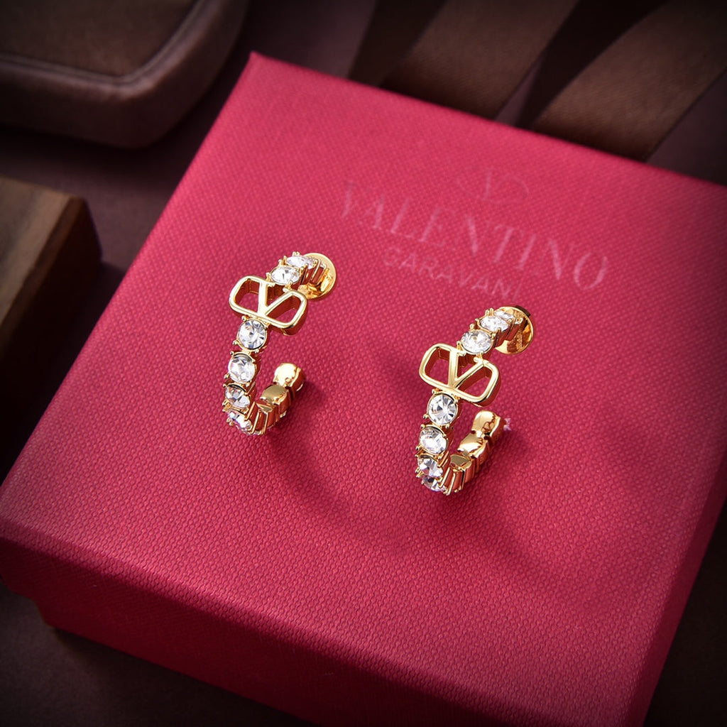 Valentino Valentino Signature Earrings - 18K Yellow Gold