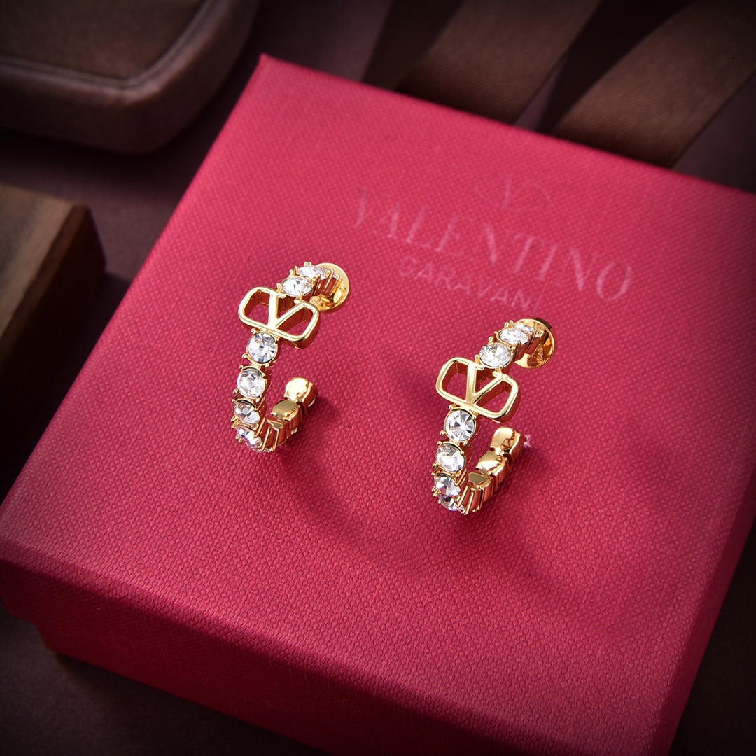 Valentino Valentino Signature Earrings - 18K Yellow Gold