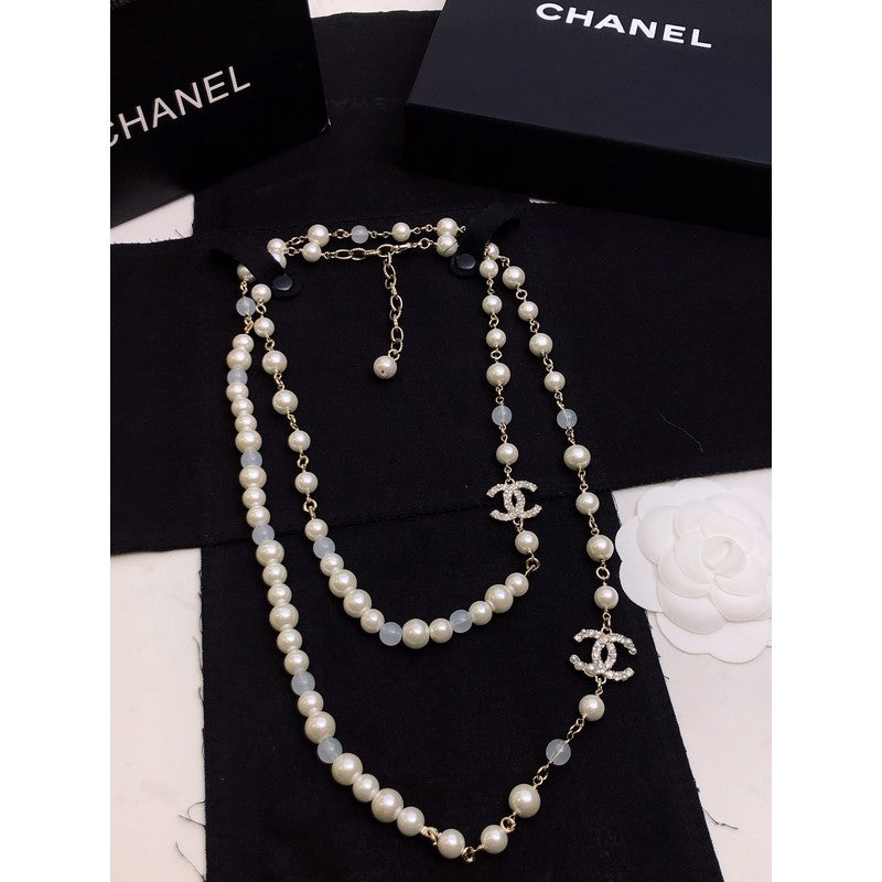 Chanel Long Pearl Necklace