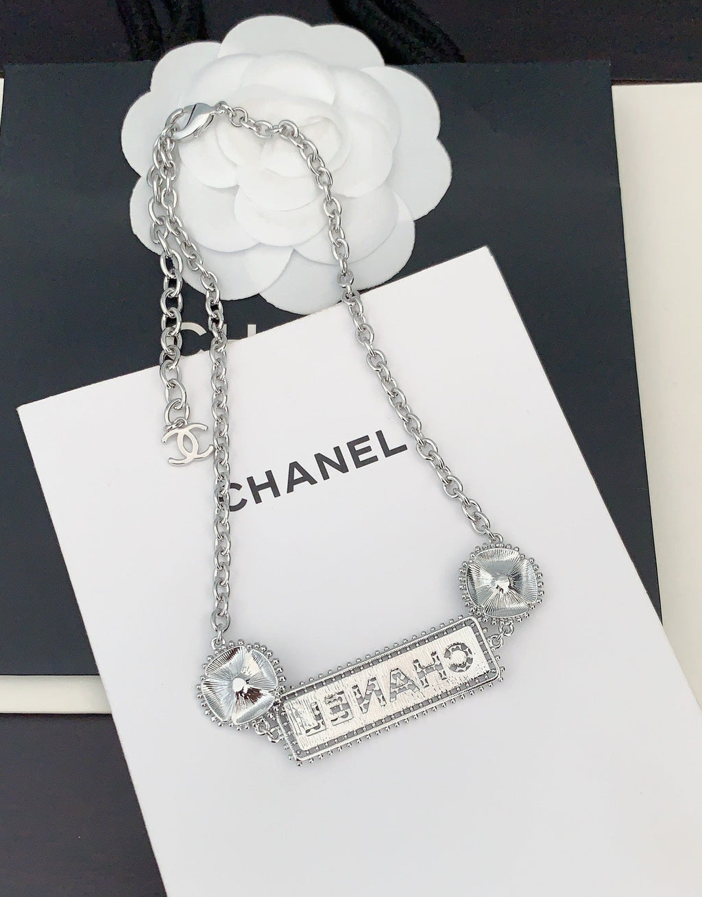Chanel Resin Diamond Necklace