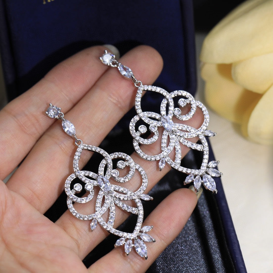 Mythical Journey Earrings - 18K White Gold