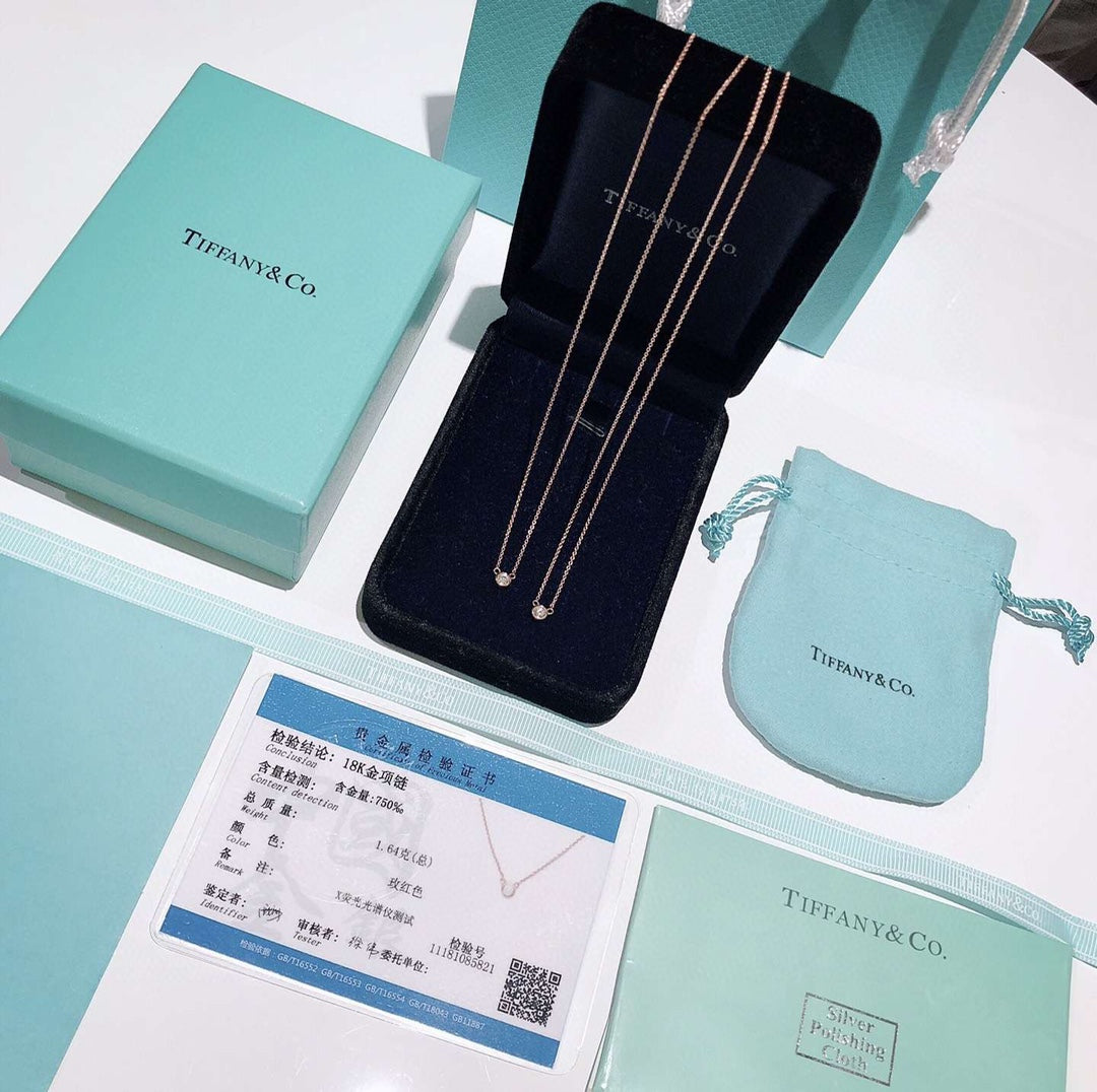 Tiffany Elsa Peretti Diamond Necklace