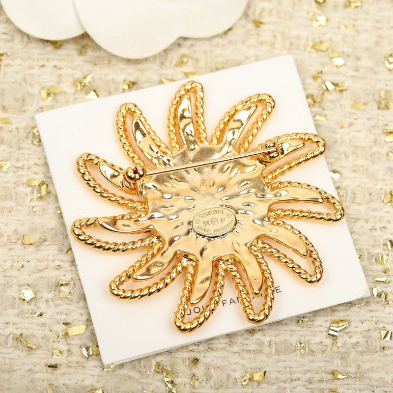 Chanel Sunflower Brooch