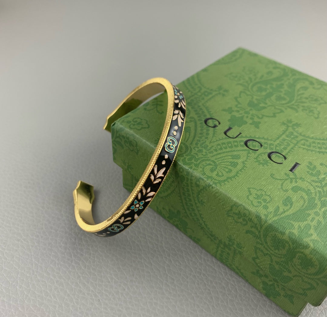 Gucci Double G Icon Blooms Bracelet