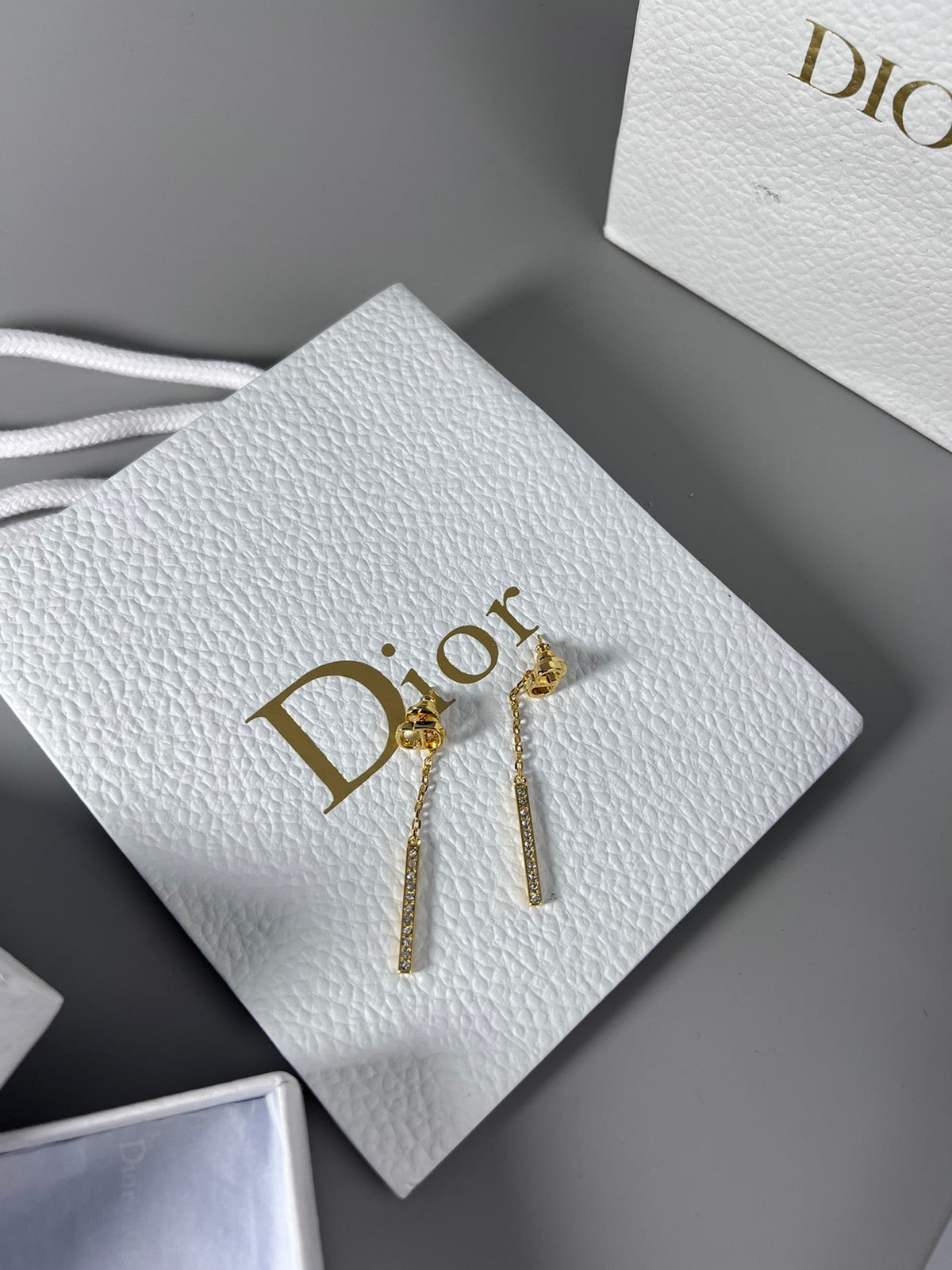 Dior Vintage Tassel Diamond Earrings