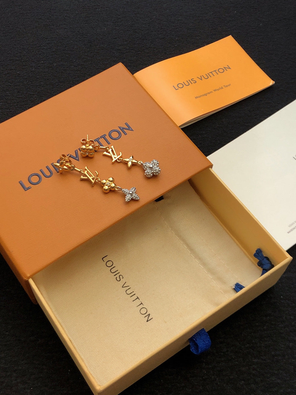 Louis Vuitton Monogram Earrings - 18K Yellow Gold