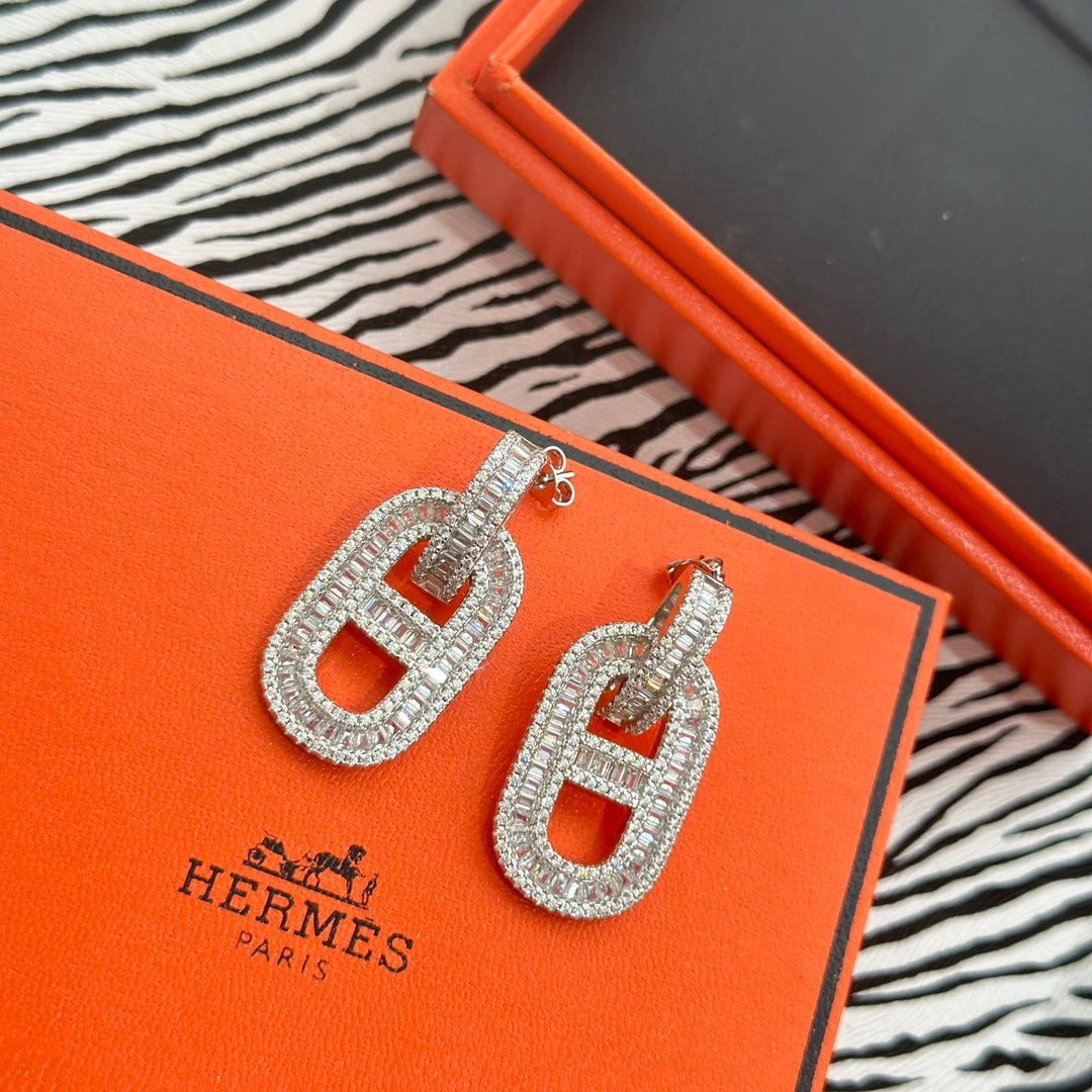 Hermes Diamond Earrings