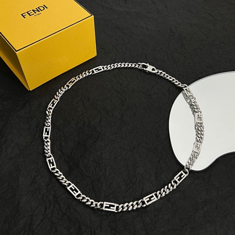 Fendi Baguette Chain Necklace
