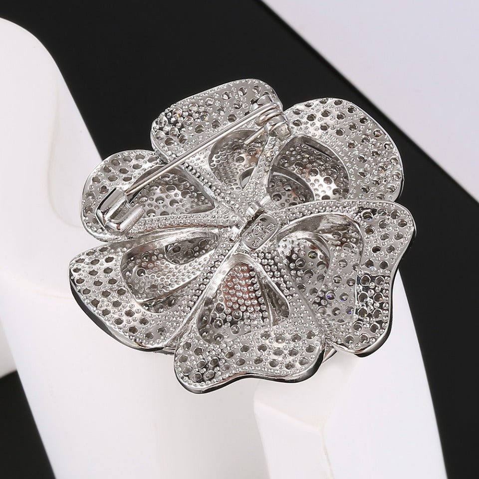 Chanel Camellia Diamond Brooch