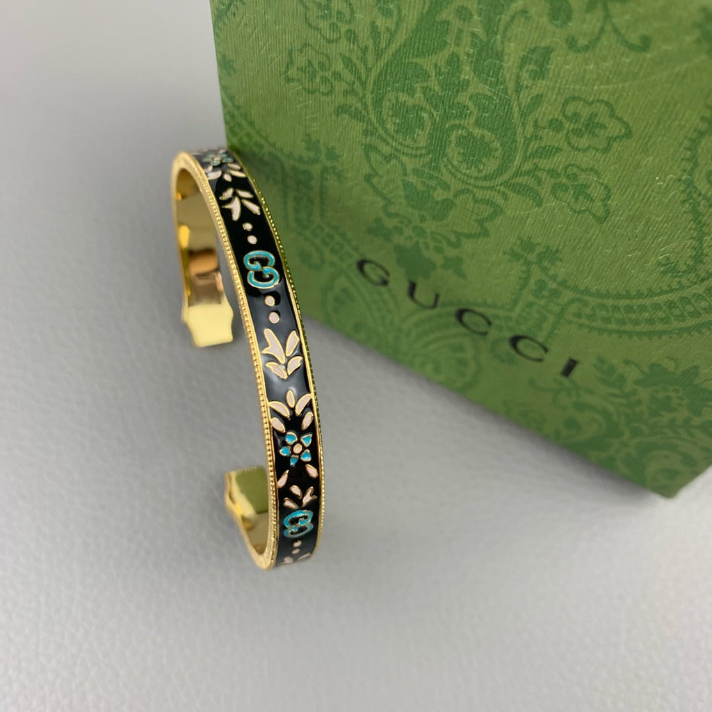 Gucci Double G Icon Blooms Bracelet