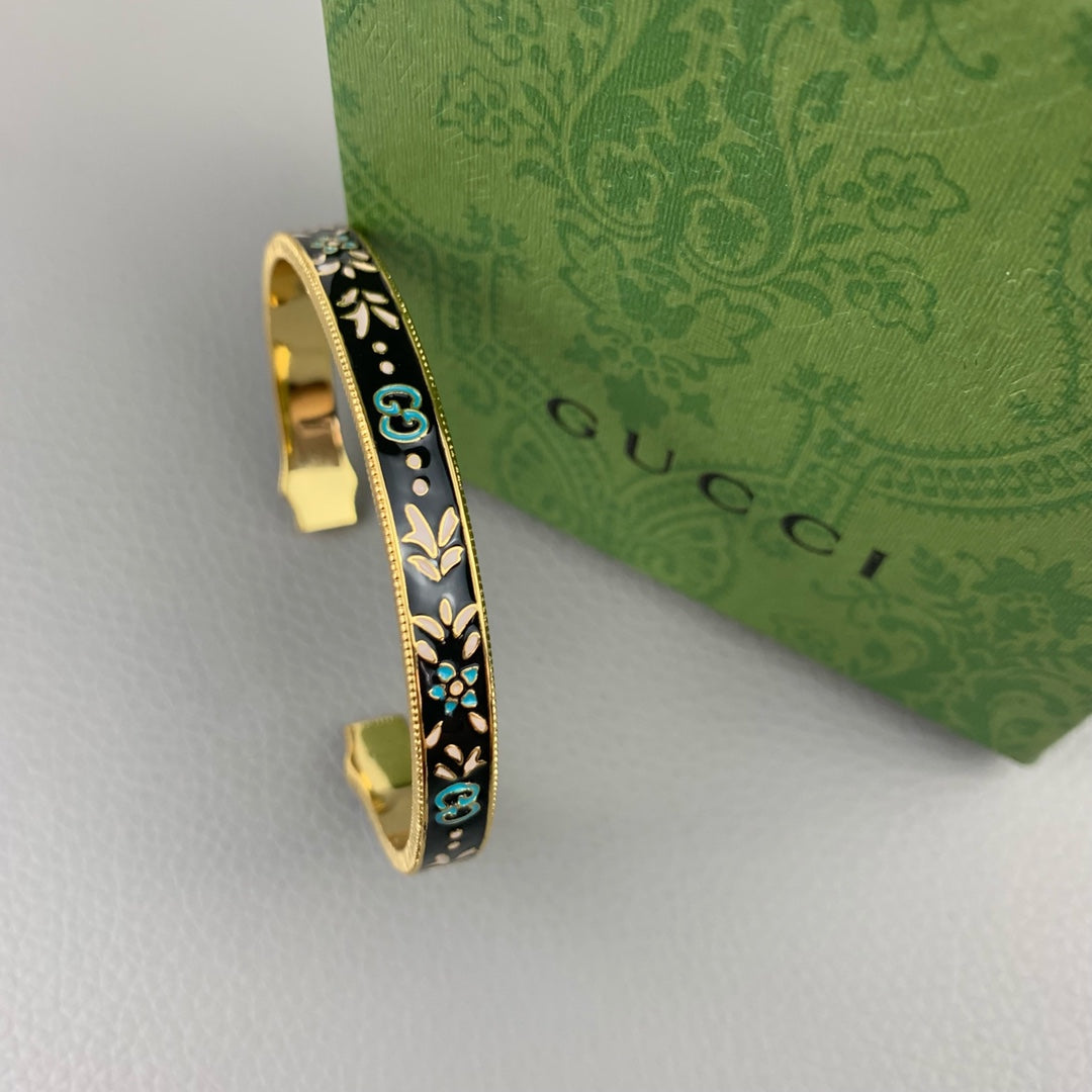 Gucci Double G Icon Blooms Bracelet