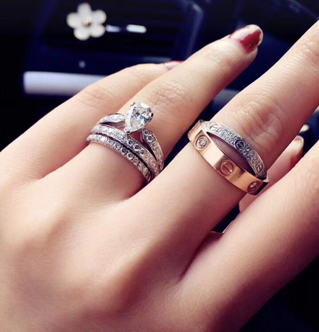 Josephine Engagement Ring - 18K White Gold