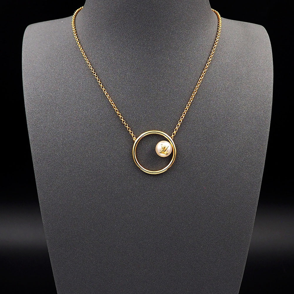 Louis Vuitton Eclipse Pearl Necklace