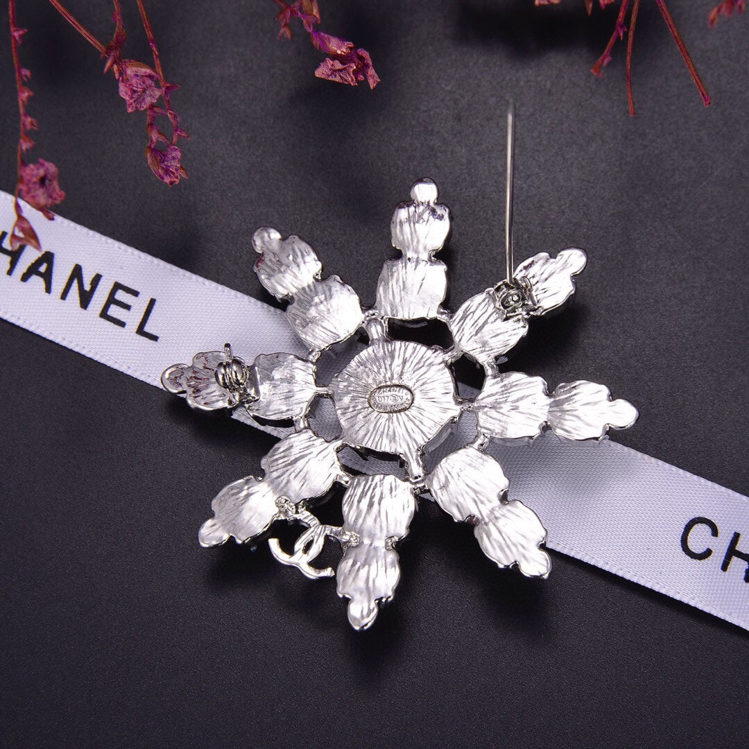 Chanel Flower Crystal Brooch