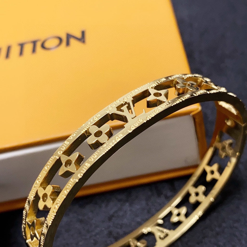 Louis Vuitton Crystal Hollow Bracelet