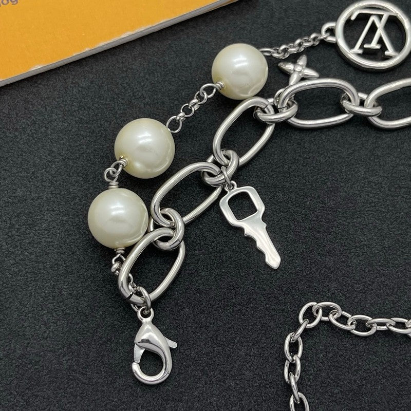 Louis Vuitton Pearl Lock Gold Bracelet