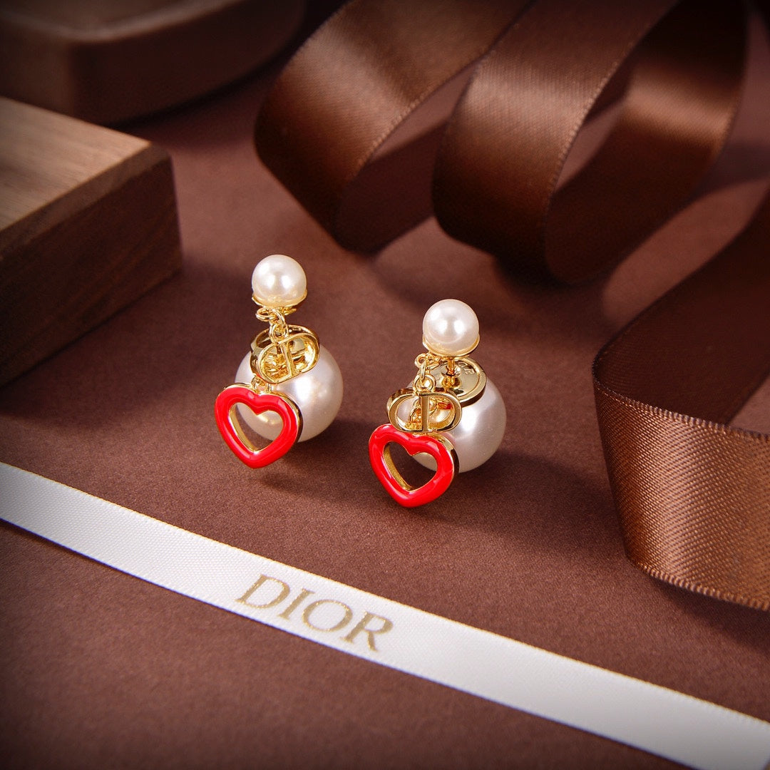 Dior Heart Valentine Earrings
