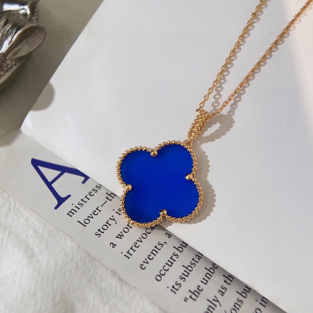 Magic Alhambra Agate Clover Necklace - 18K Gold