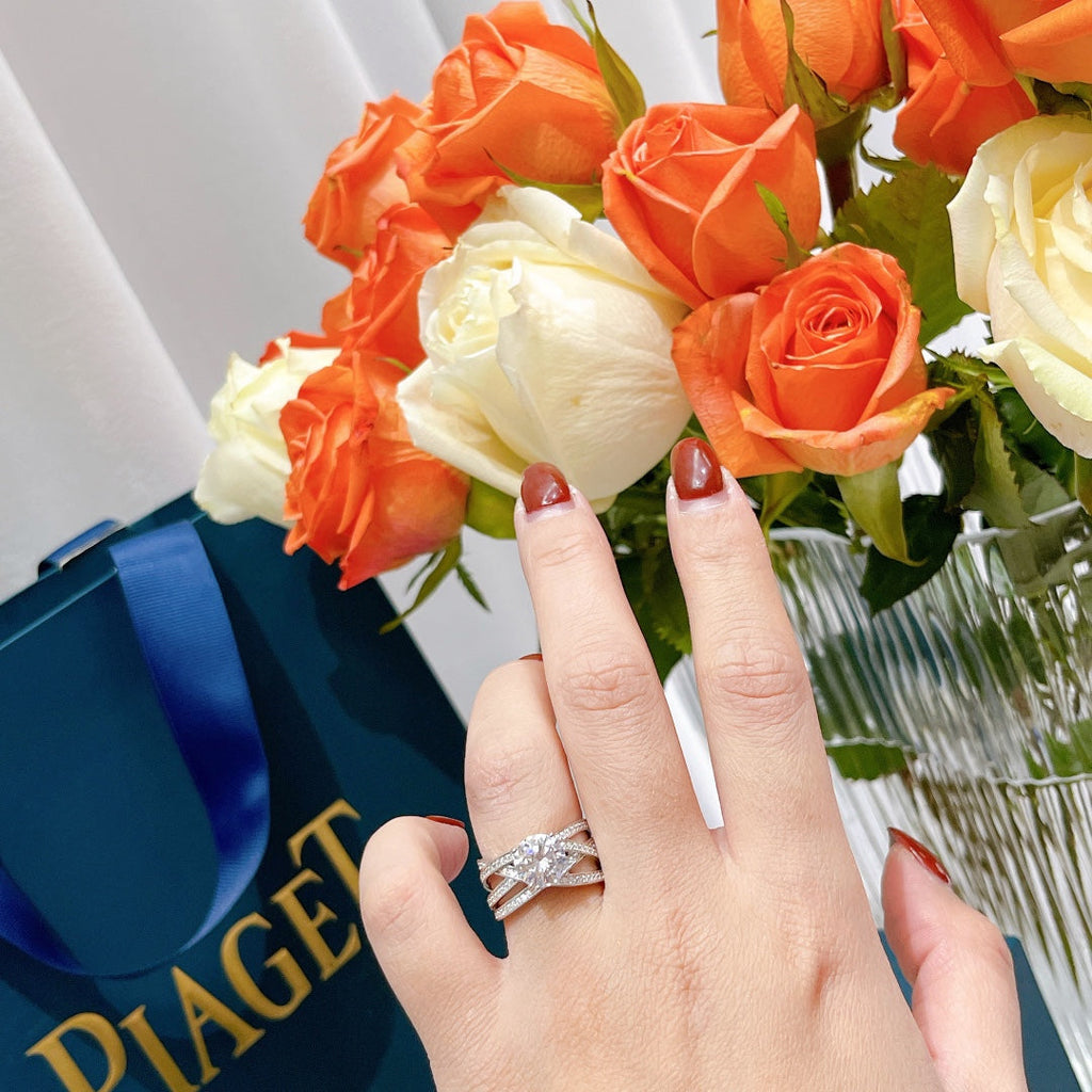 Limelight Jazz Party Ring - 18K White Gold