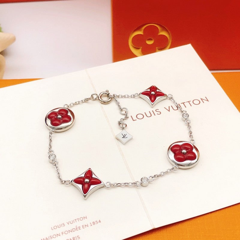 Louis Vuitton Blossom Red Flower Bracelet