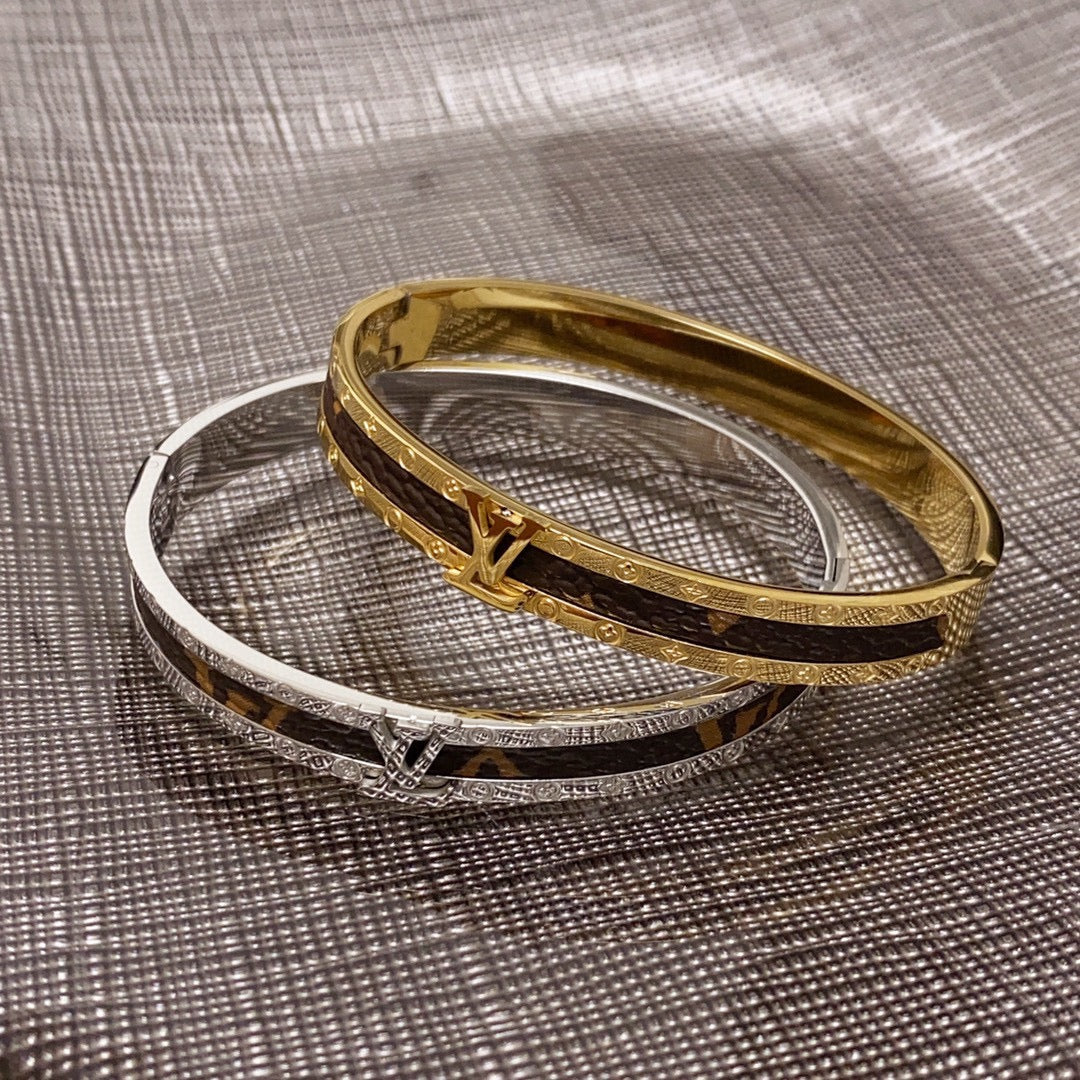 Louis Vuitton Leather Vintage Bracelet