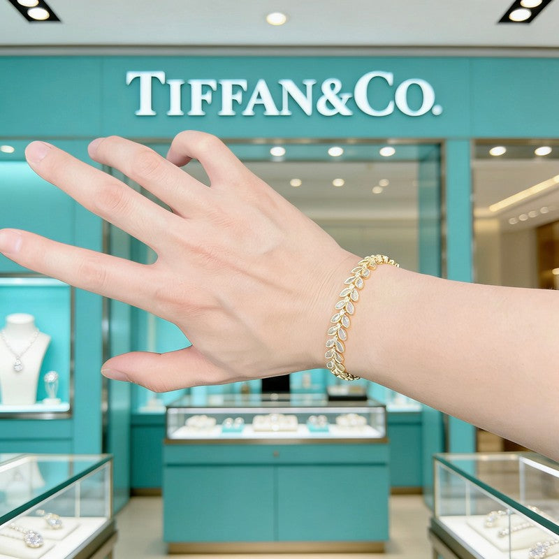 Return to Tiffany Crystal Bracelet - 18K Rose Gold