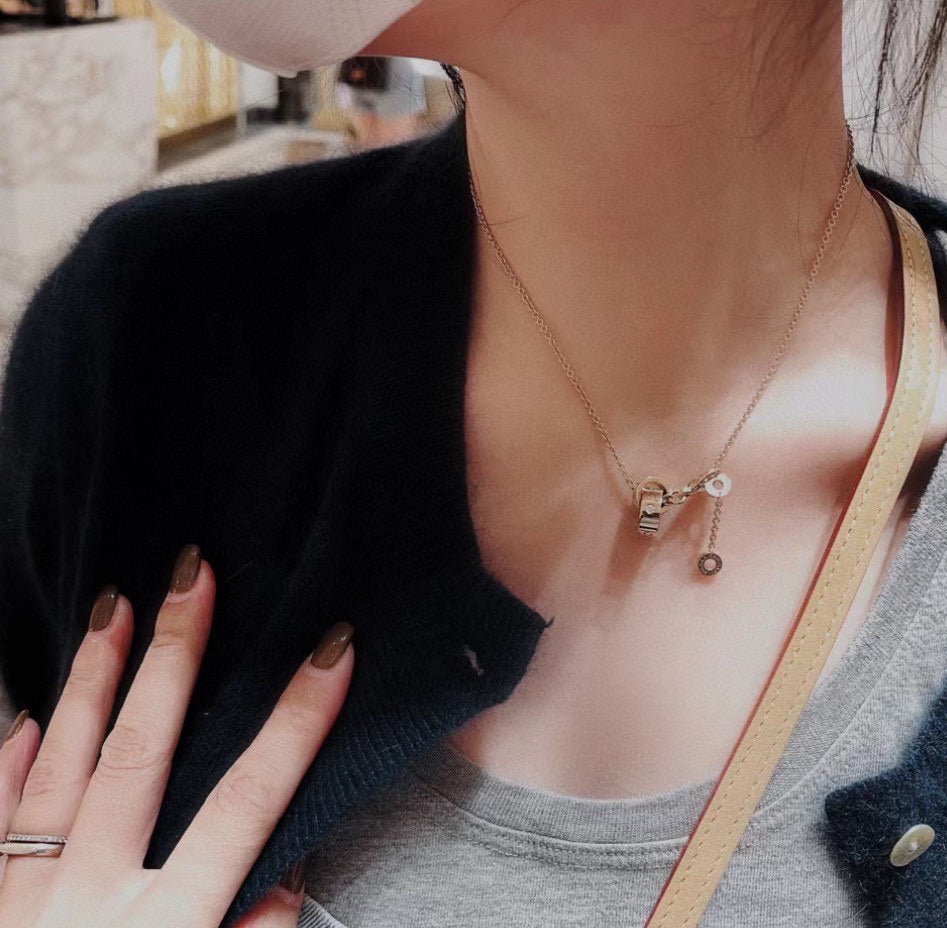 Bvlgari Two Rings Necklace - 18K Gold