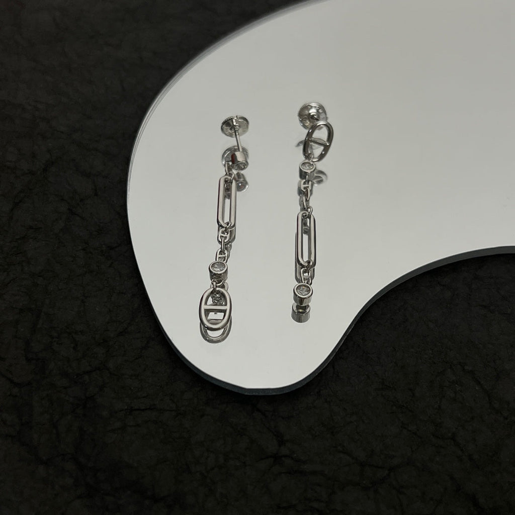 Hermes Chaine D'ancre Chaos Earrings