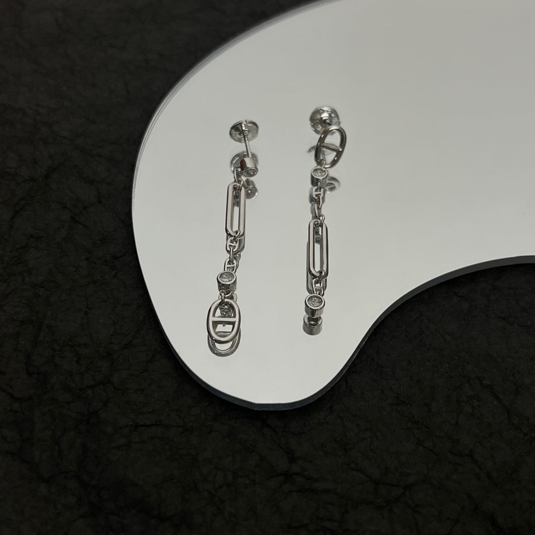 Hermes Chaine D'ancre Chaos Earrings