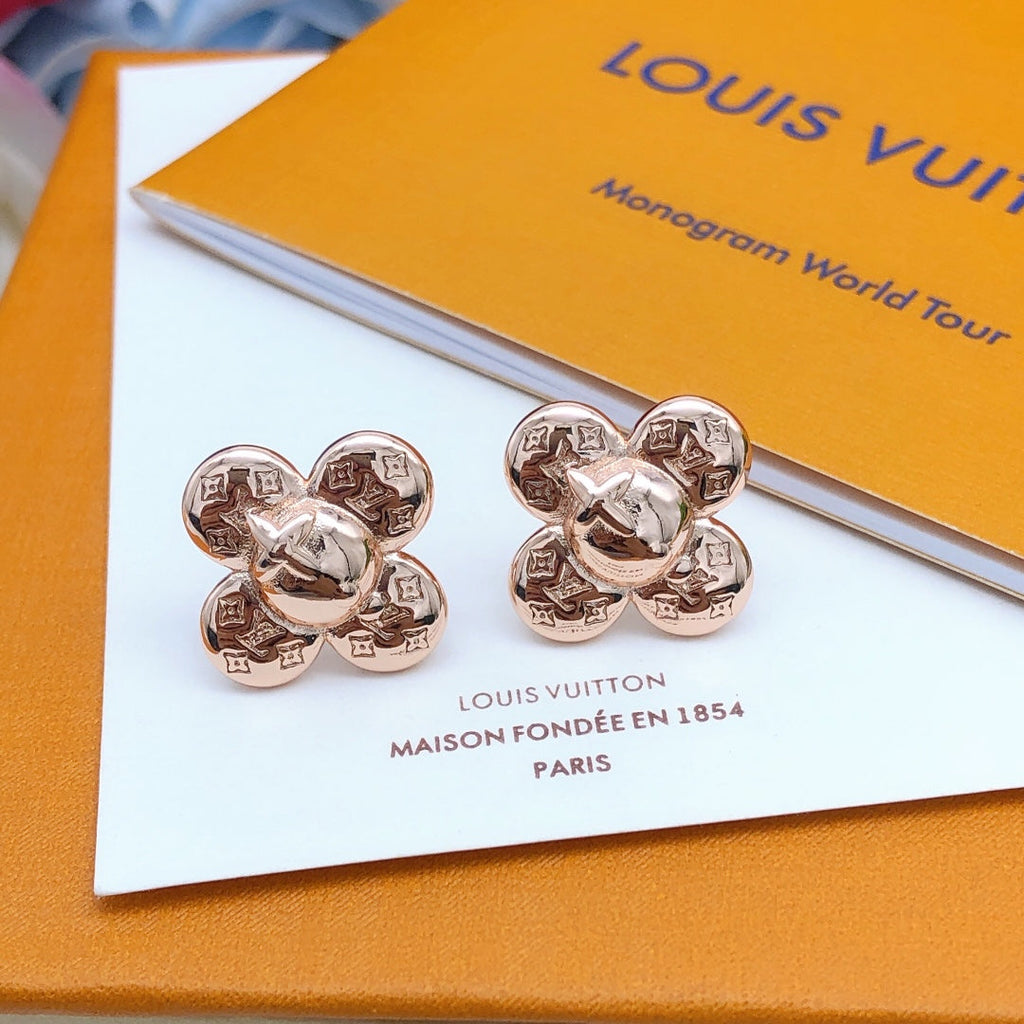 Louis Vuitton Vivienne Earrings - 18K Rose Gold