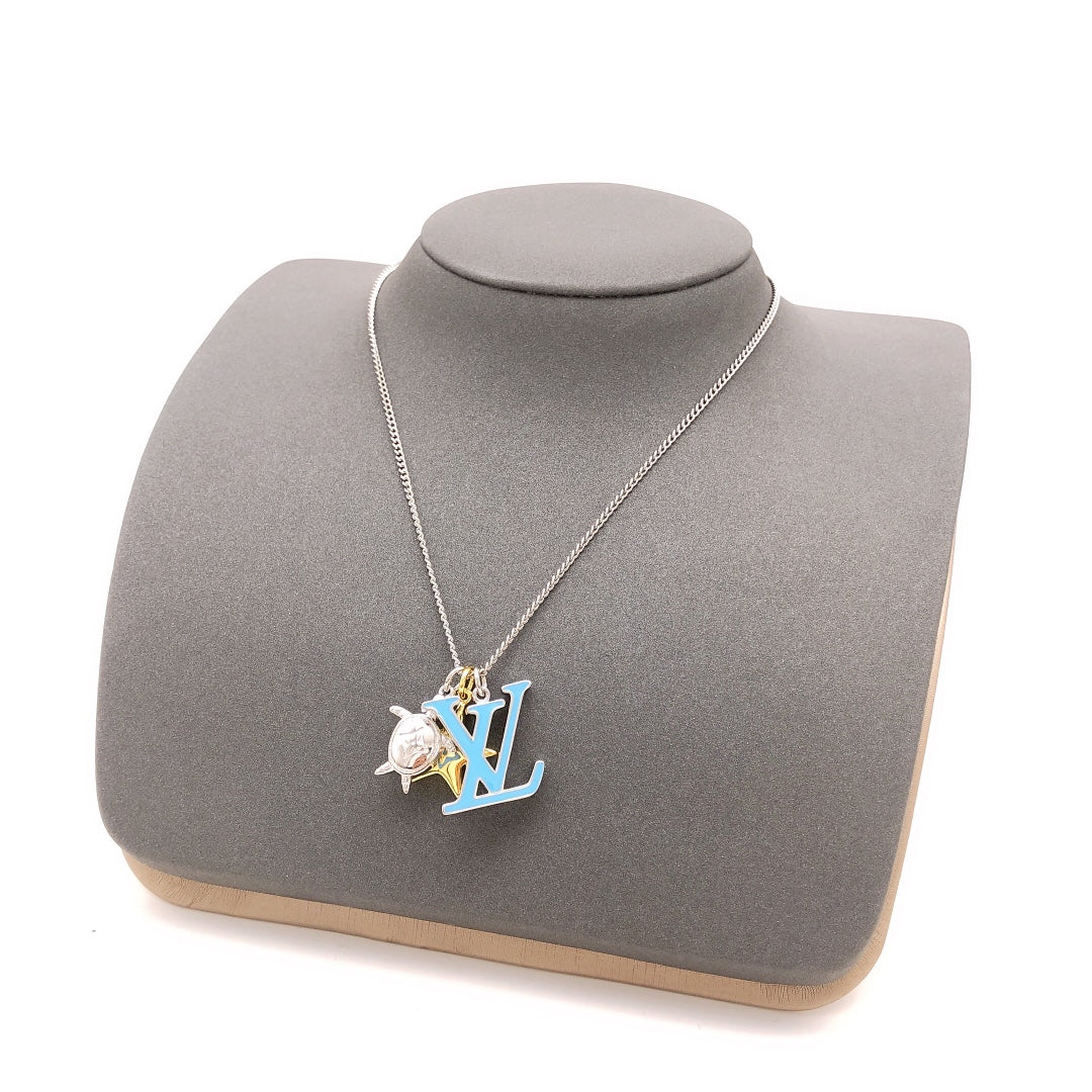 Louis Vuitton Turquoise Chain Necklace