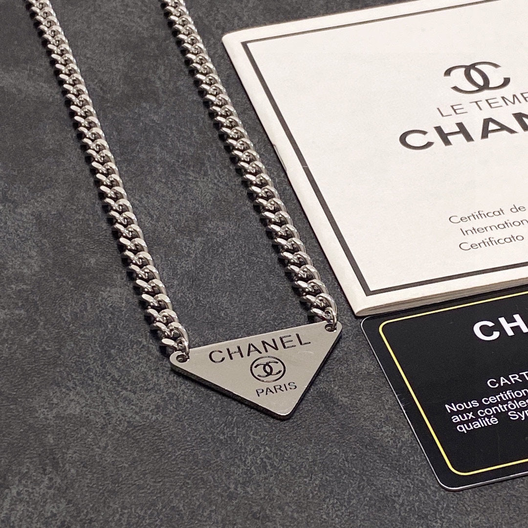 Chanel Triangle Necklace