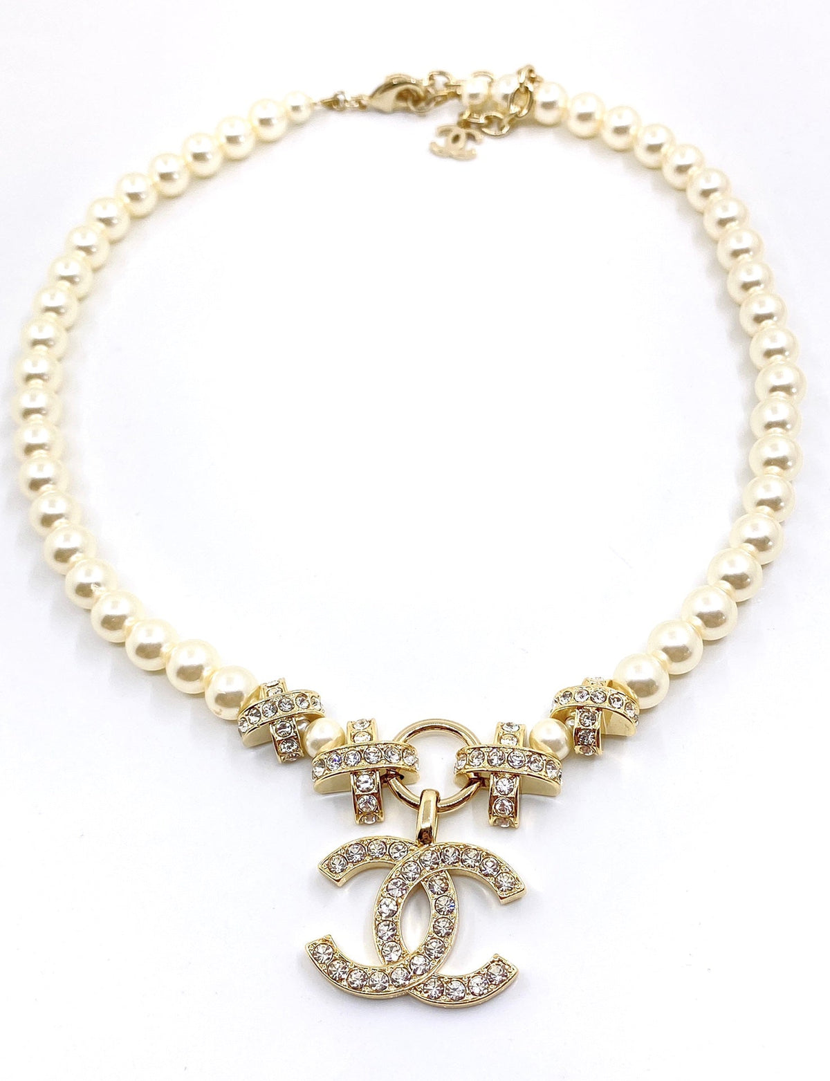 Chanel Pearls Chain Necklace