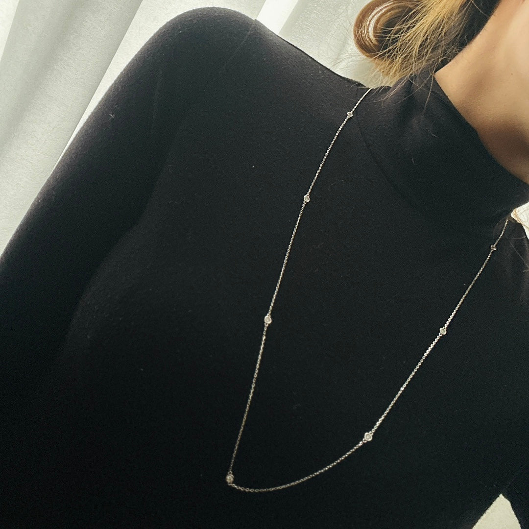 Tiffany Elsa Peretti Diamonds By The Yard Necklace