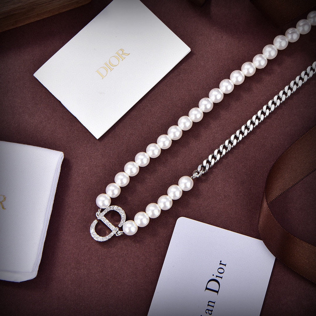 Dior Gourmette Pearl Necklace